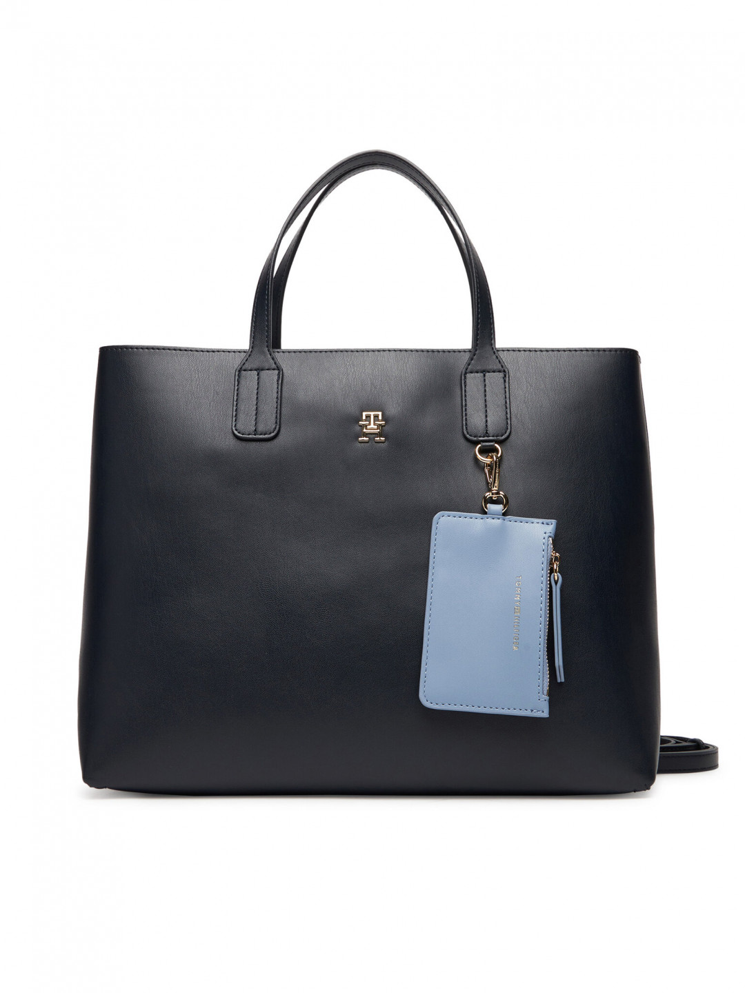 Tommy Hilfiger Kabelka Th Icon Satchel AW0AW17683 Tmavomodrá